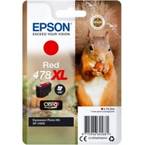 Epson Squirrel Singlepack Red 478XL Claria Photo HD Ink