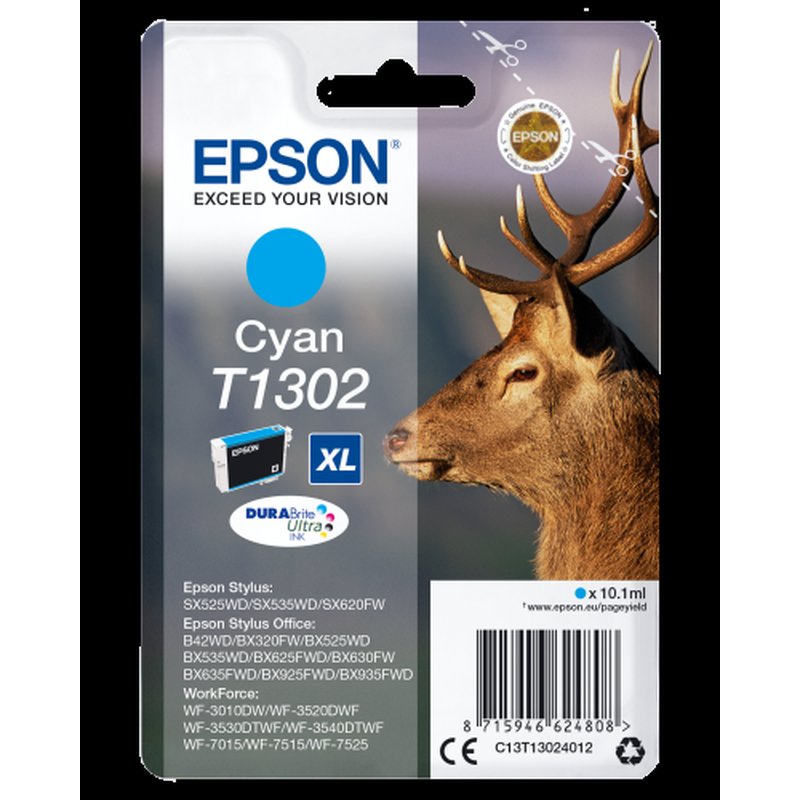 Epson Stag Cartucho T1302 cian