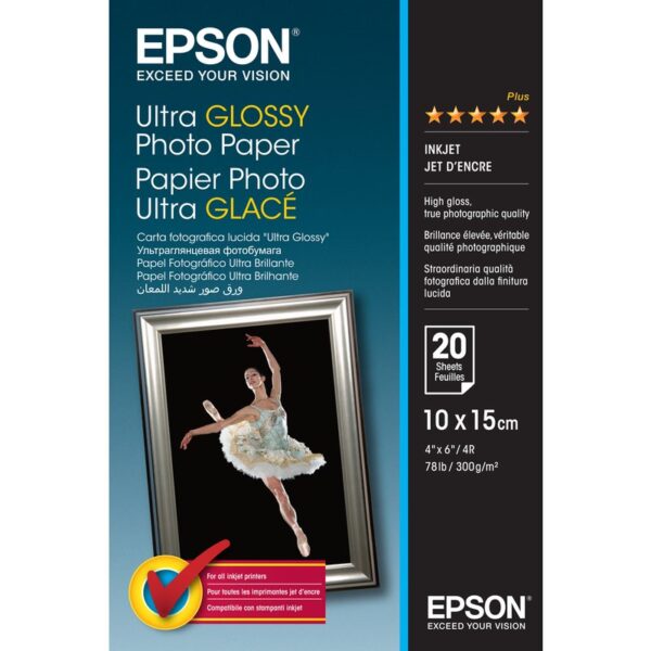 Epson Ultra Glossy Photo Paper - 10x15cm - 20 Hojas