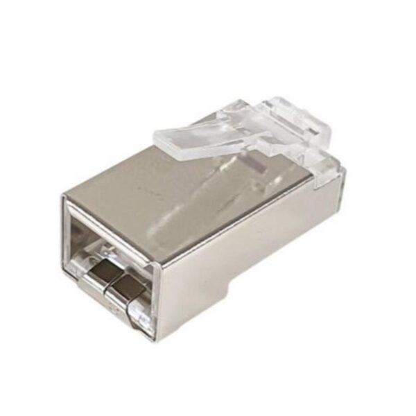 Equip 121147 conector RJ-45 Acero satinado, Transparente