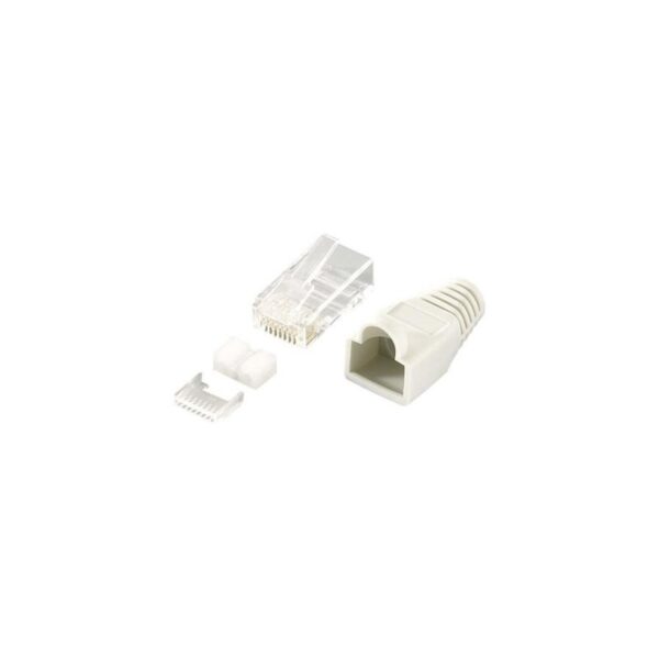 Equip 121175 conector RJ-45 Transparente, Blanco