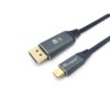 Equip 133421 adaptador de cable de vídeo 1 m USB Tipo C DisplayPort Gris