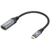Equip 133492 adaptador de cable de vídeo 0,15 m USB Tipo C HDMI Negro, Gris