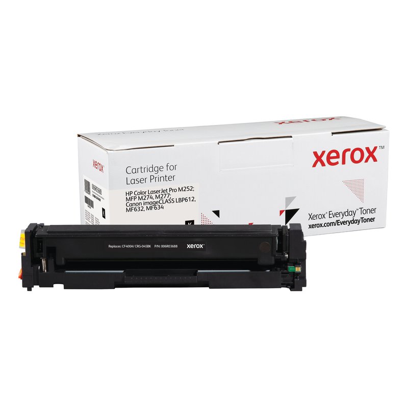 Everyday El tóner ™ Negro de Xerox es compatible con HP 201A (CF400A/ CRG-045BK), Capacidad estándar