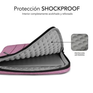 MALETIN PORTATIL SUBBLIM AIR PADDING 360 SLEEVE 13.3" - 14" PINK