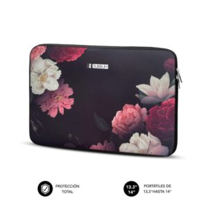 FUNDA PORTATIL SUBBLIM TRENDY SLEEVE 13.3-14" FLOWERS