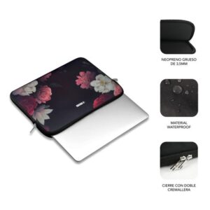 FUNDA PORTATIL SUBBLIM TRENDY SLEEVE 13.3-14" FLOWERS