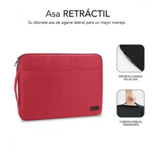 FUNDA PORTATIL SUBBLIM URBAN LAPTOP SLEEVE 15,6" RED