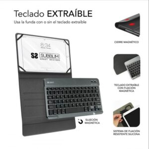Funda + Teclado Subblim Teclado 10.1 Pulgadas