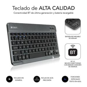 FUNDA TABLET SUBBLIM KEYTAB PRO + TECLADO BLUETOOTH SAMSUNG TAB A9+ 11" BLACK
