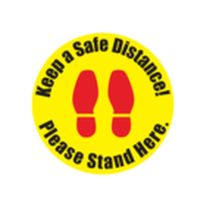 Floralabels A3 Circulo autoadhesivo impermeable y antideslizante de 285 mm calidad L1 OKIMED111 Floralabels A3 Circulo autoadhesivo impermeable y antideslizante de 285 mm calidad L1 OKIMED111