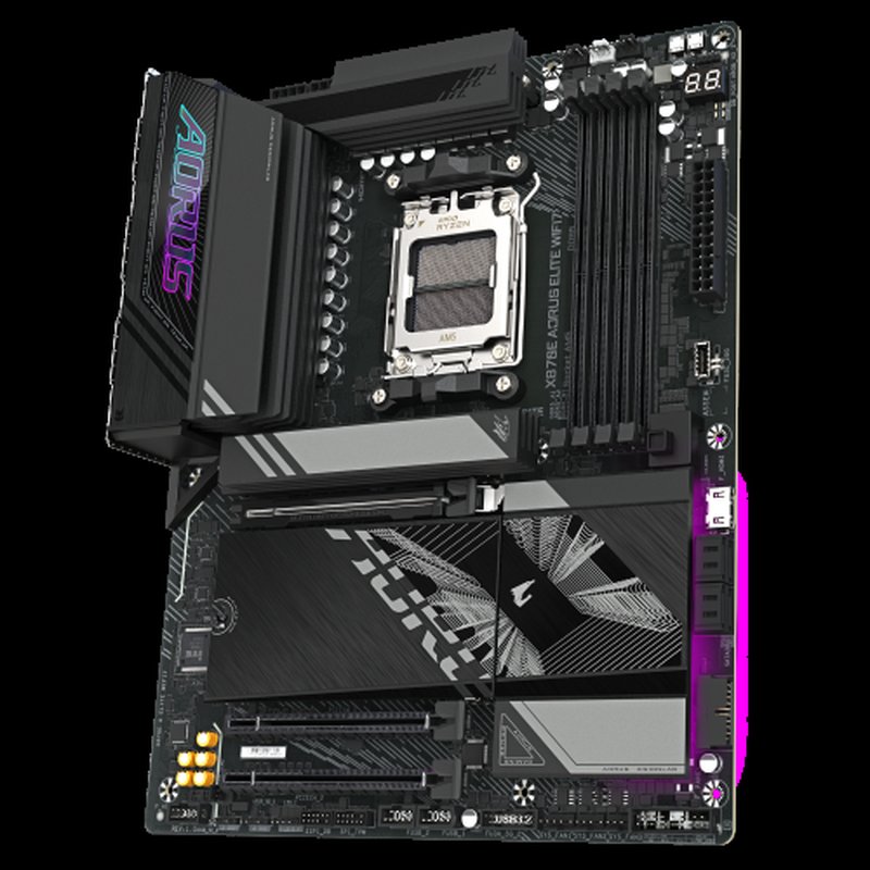 GIGABYTE Placa base X870E A ELITE WIFI7 - Compatible con CPUs AMD Ryzen 9000, VRM digital de 16+2+2 fases, hasta 8000MHz DDR5 (OC), 4xPCIe 5.0 + 4xM.2, Wi-Fi 7, LAN 2.5GbE, USB 3.2 Gen 2x2 GIGABYTE Placa base X870E A ELITE WIFI7 - Compatible con CPUs AMD Ryzen 9000, VRM digital de 16+2+2 fases, hasta 8000MHz DDR5 (OC), 4xPCIe 5.0 + 4xM.2, Wi-Fi 7, LAN 2.5GbE, USB 3.2 Gen 2x2 - Imagen 4