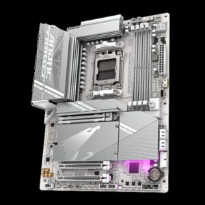 GIGABYTE X870 AORUS ELITE WIFI7 ICE Placa Base - Compatible con CPUs AMD Ryzen 9000, 16+2+2 fases VRM digital, hasta 8200MHz DDR5 (OC), 3xPCIe 5.0 + 1xPCIe 4.0, Wi-Fi 7, LAN 2.5GbE, USB 4