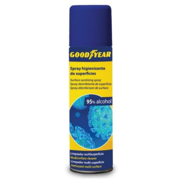 GOODYEAR SPRAY HIGIENIZANTE DE SUPERFICIES ALCOHOLICO. 500ml.