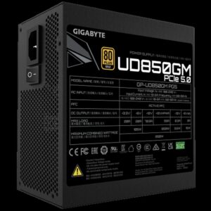 Gigabyte GP-UD850GM PG5 unidad de fuente de alimentación 850 W 20+4 pin ATX ATX Negro