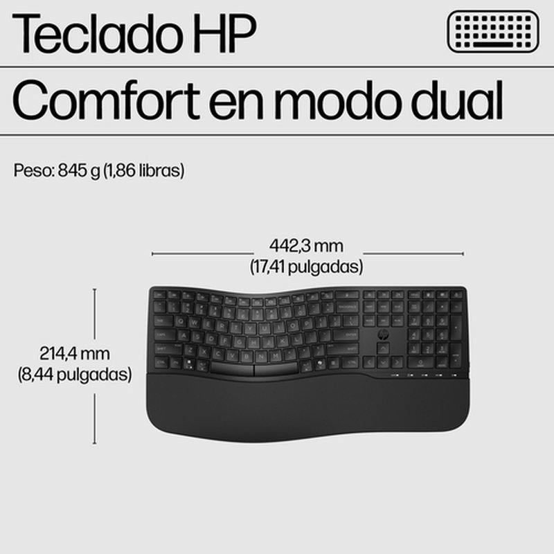HP 685 Comfort Dual-Mode Keyboard and Mouse Combo - Imagen 6
