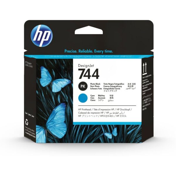 HP Cabezal de impresión DesignJet 744 negro fotográfico/cian