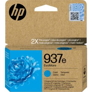 HP Cartucho de Tinta Original EvoMore 937e cian