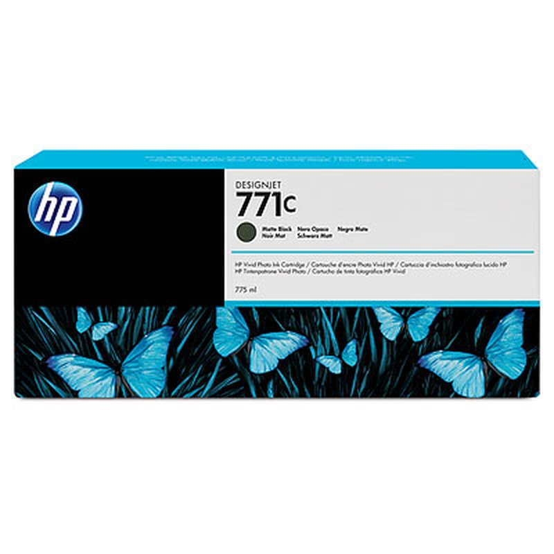 HP Cartucho de tinta DesignJet 771C negro mate de 775 ml