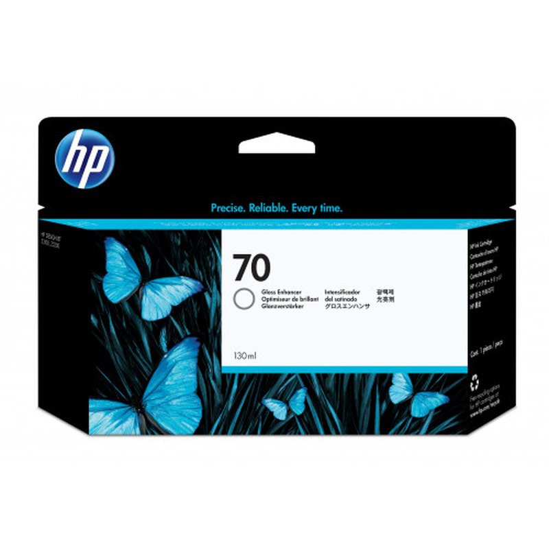HP Cartucho de tinta de mejora de brillo DesignJet 70 de 130 ml
