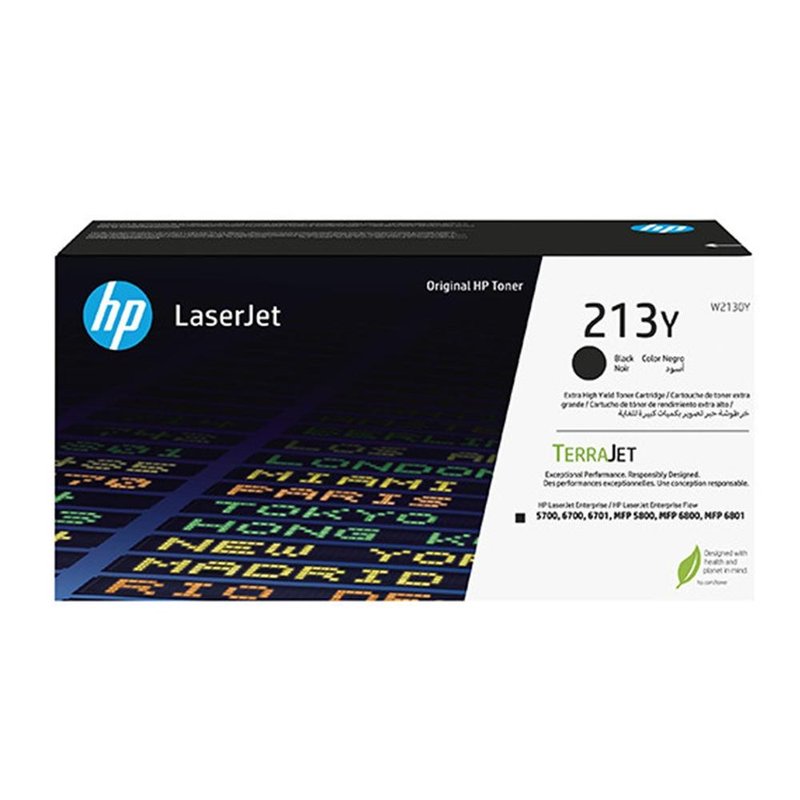 HP Cartucho de tóner Original LaserJet 213Y de capacidad superior negro HP Cartucho de tóner Original LaserJet 213Y de capacidad superior negro