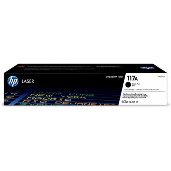 HP Cartucho de tóner Original Laser 117A negro