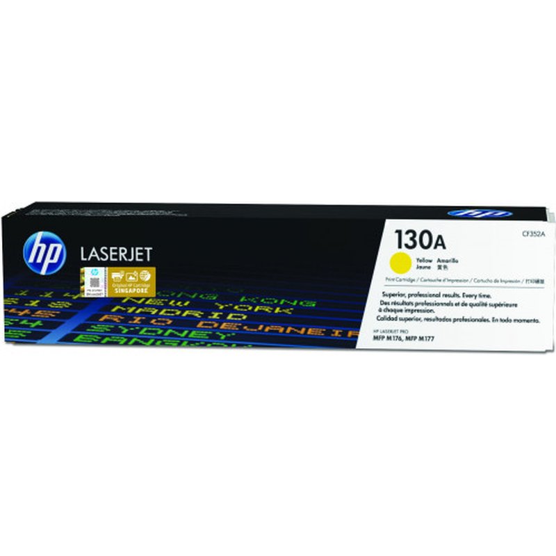 HP Cartucho de tóner original LaserJet 130A amarillo