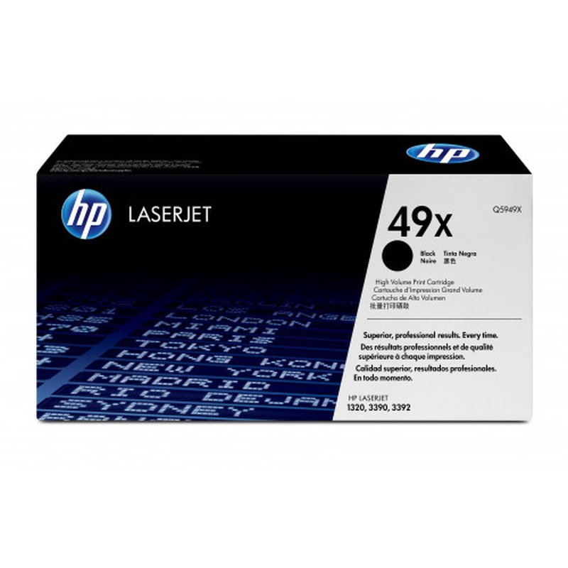 HP Cartucho de tóner original LaserJet 49X de alta capacidad negro HP Cartucho de tóner original LaserJet 49X de alta capacidad negro