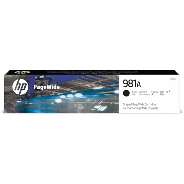 HP Cartucho original PageWide 981A negro