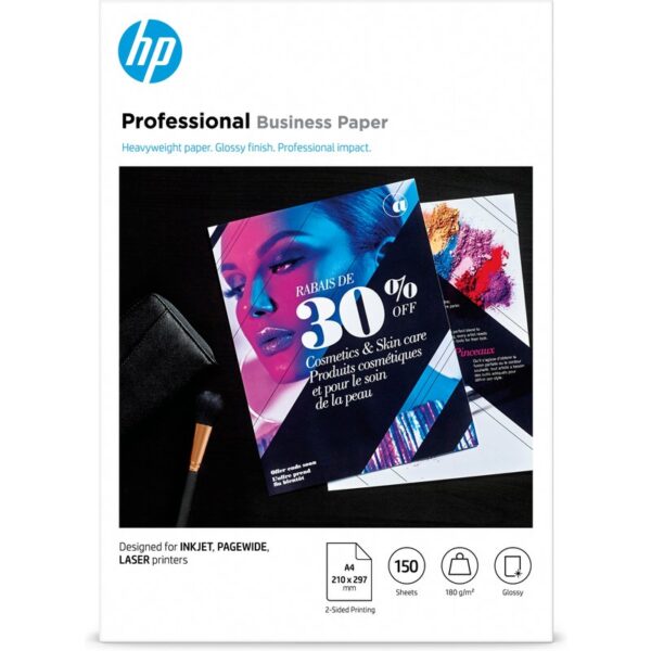 HP Professional Business Paper, Glossy, 180 g/m2, A4 (210 x 297 mm), 150 sheets