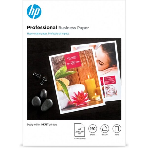 HP Professional Business Paper, Matte, 180 g/m2, A4 (210 x 297 mm), 150 sheets