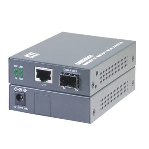 KTI PoE/PD 1000T to 1000LX Fiber media converter