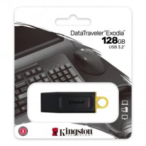 Kingston Technology DataTraveler Exodia unidad flash USB 128 GB USB tipo A 3.2 Gen 1 (3.1 Gen 1) Negro, Amarillo Kingston Technology DataTraveler Exodia unidad flash USB 128 GB USB tipo A 3.2 Gen 1 (3.1 Gen 1) Negro, Amarillo