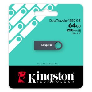 Kingston Technology DataTraveler SE9 G3 unidad flash USB 64 GB USB tipo A 3.2 Gen 1 (3.1 Gen 1) Negro Kingston Technology DataTraveler SE9 G3 unidad flash USB 64 GB USB tipo A 3.2 Gen 1 (3.1 Gen 1) Negro