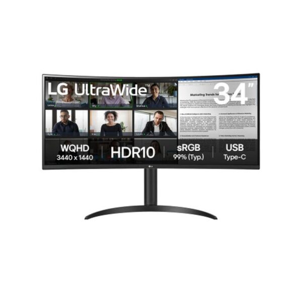 LG 34WR50QK-B pantalla para PC 86,4 cm (34") 3440 x 1440 Pixeles Wide Quad HD Negro