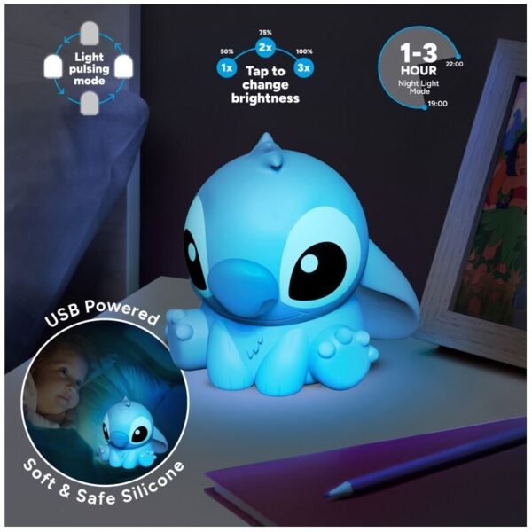 Lámpara Silicona 3d Paladone Disney Stitch