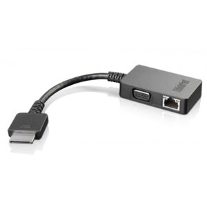 Lenovo 4X90J31060 cambiador de género para cable OneLink+ VGA/RJ45 Negro