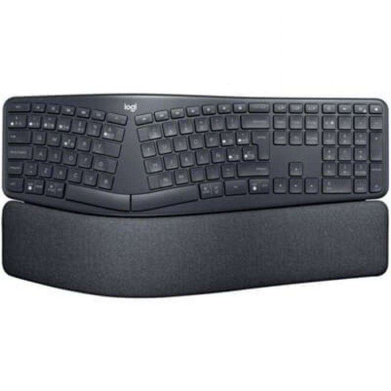 Logitech Ergo K860 teclado RF Wireless + Bluetooth Español Grafito