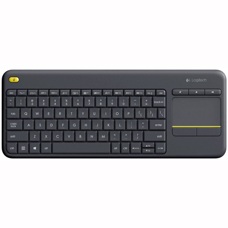 Logitech K400 Plus Tv teclado RF inalámbrico QWERTY Español Negro Logitech K400 Plus Tv teclado RF inalámbrico QWERTY Español Negro