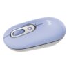 Logitech POP Mouse, ratón inalámbrico Bluetooth compacto y portátil con botones programables y clics discretos, tecnología Easy-Switch para alternar hasta 3 dispositivos, portátil, tablet, PC: Lila