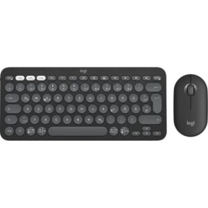 Logitech Pebble 2 Combo teclado Ratón incluido RF Wireless + Bluetooth QWERTZ Alemán Grafito