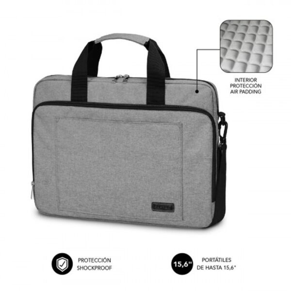 MALETIN SUBBLIM AIR PADDING LAPTOP BAG 15,6" GREY