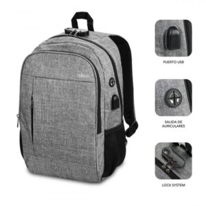 MOCHILA SUBBLIM URBAN LOCK BACKPACK 16" GREY