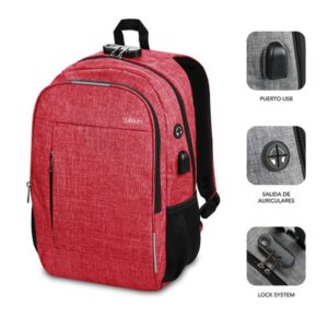 MOCHILA SUBBLIM URBAN LOCK BACKPACK 16" RED