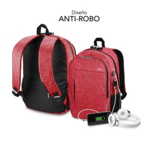 MOCHILA SUBBLIM URBAN LOCK BACKPACK 16" RED