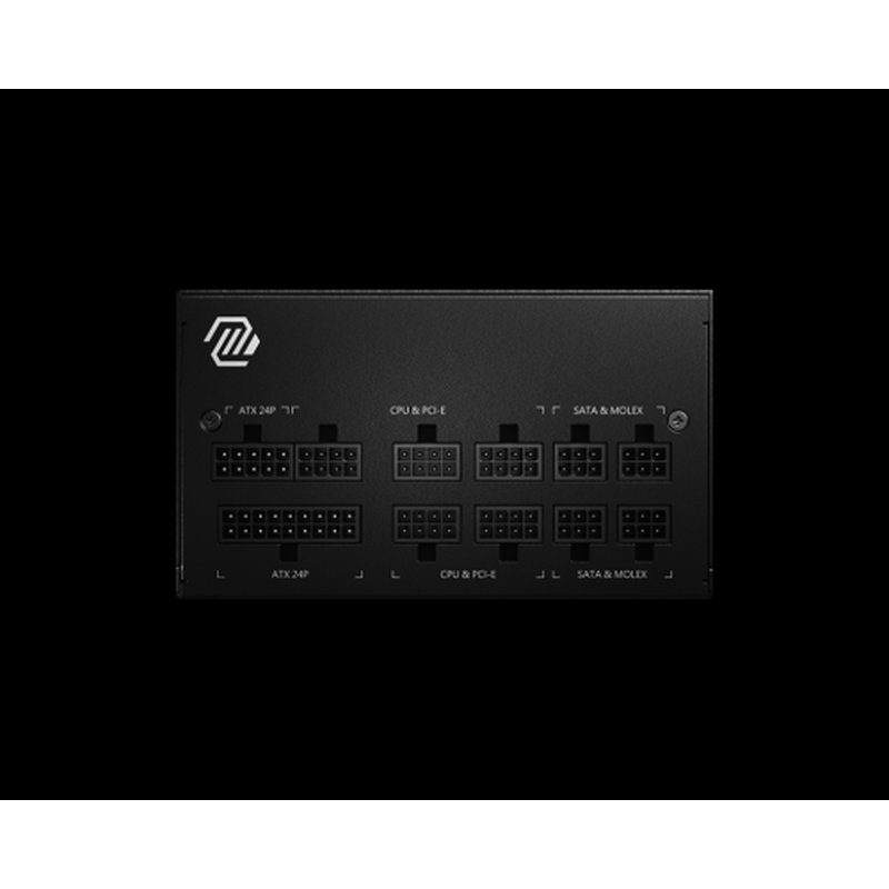 MSI MAG A650GL unidad de fuente de alimentación 650 W 20+4 pin ATX ATX Negro MSI MAG A650GL unidad de fuente de alimentación 650 W 20+4 pin ATX ATX Negro - Imagen 2