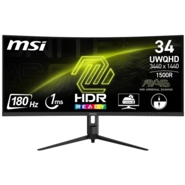 MSI MONITOR MAG 342CQR E2. 34" VA CURVO 1500R. 3440X1440 (UW