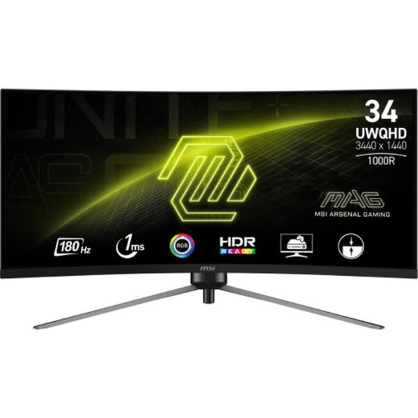 Monitor Curvo Gaming Msi Mag345cqr 34pulgadas