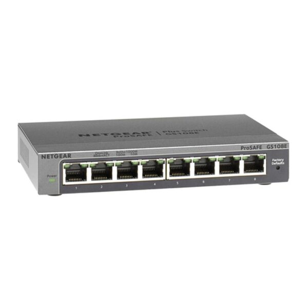 NETGEAR GS108E Gestionado Gigabit Ethernet (10/100/1000) Negro