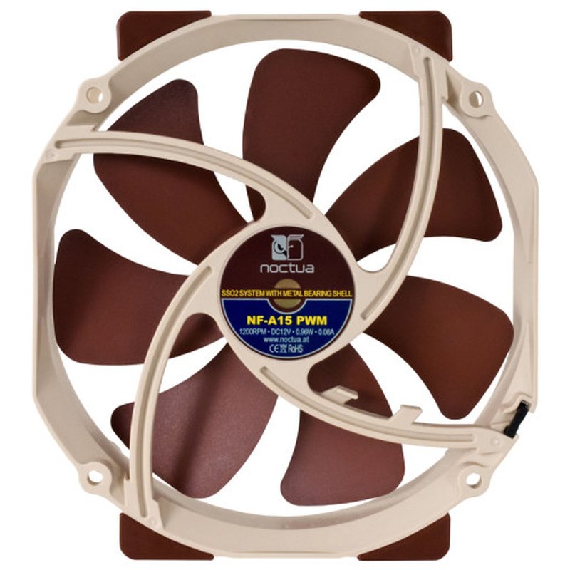 NOCTUA VENTILADOR CAJA NF-A15 PWM, 140MM FAN, 140X150X25MM, 12V, 1200RPM/900RPM/300RPM, 19,2 DB(A), 115,5 M3/H, 1,51 MM H2O, 4 PINES NOCTUA VENTILADOR CAJA NF-A15 PWM, 140MM FAN, 140X150X25MM, 12V, 1200RPM/900RPM/300RPM, 19,2 DB(A), 115,5 M3/H, 1,51 MM H2O, 4 PINES - Imagen 4